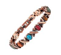 EnerCoppeX 99.99% Pure Copper Women's Magnetic Anklet 3500 Gauss Magnetic Anklet Suitable for Travel and Party Wear (A)
