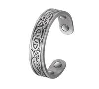 EnerCoppeX 99.99% Solid Copper Magnetic Ring, Vintage Pure Copper Magnetic Ring, Carry 4 (3500 Gauss) Magnets, Adjustable Size, Unisex