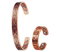 EnerCoppeX 99% Pure Copper Magnetic Set, Super Strong 3500 Gauss Magnetic Jewelry, Gift Box Included
