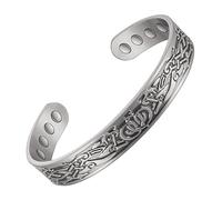 EnerCoppeX Pure Copper Magnetic Bracelet, 99.9% Solid Copper Magnetic Bracelet, 8 Magnets Adjustable Size Cuff Bracelet, Can be Worn by Both Men and Women (B)