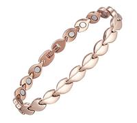 EnerCoppeX Pure Titanium Anklet, Titanium Women's Anklet, Titanium Anklet Carrying Magnet, with Gift Bag, Suitable for Women (R)