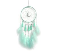 Energather Dream Catchers, Hand-woven Dreamcatcher Wall Hanging Decor, Aesthetic Feather Dream Catcher Kit for Bedroom, Office, Living Room (green)