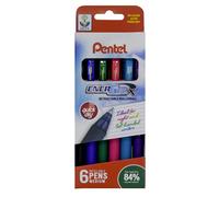 ENERGEL X AMZ/YBL107/6M 0.7 mm Tip Pentel Pen - Assorted Colours (Pack of 6)