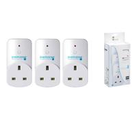 ENERGENIE MIHO002 MiHome Adaptor Smart Socket Plug 3Pack Control via App