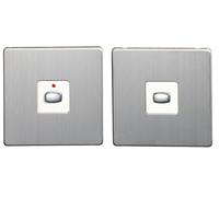 EnerGenie MIHO046 light switch Brushed steel, White