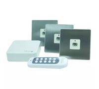 EnerGenie MIHO053. Control type: Buttons Wireless Product colour: Brushed steel White. Quantity per pack: 3 pc(s)