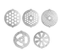 Energetic 5 Piece Stainless Steel Meat Grinder Plates Discs for Food Chopper and Meat Grinder Machinery Parts