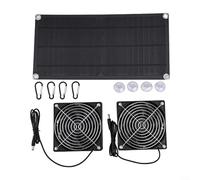 Energetic Outdoor Portable Ventilation System with Dual Fans Eco Friendly Solution Using Sunlight Power