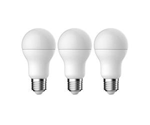 Energetic Pære E27 A60 14W1021 Lumen 3-Pack Plastic White Light Bulbs - Home Décor Lighting Indoor Bedroom Living Room Dining Kitchen Guest Room Office Hotel Hallway Ceiling Table Lamps - 230V 2700K