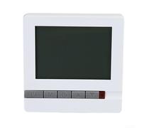 Energetically Efficient HVAC Thermostat Featuring a Clear LCD Screen and User Settings Options (C)