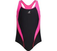 Energetics Unisex Kid's Riara Swimsuits, Black/Rose Dark/Pink, 128