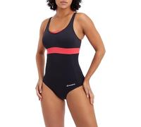 Energetics Women's Freni One Piece Swimsuit, Black/Pink, 46C