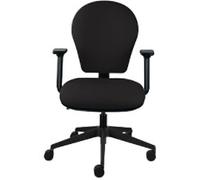 Energi-24 Office Chair Basic Tilt Fabric Height-Adjustable Armrest Height-adjustable Seat Black 150 kg Posture Task
