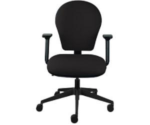 Energi-24 Office Chair Basic Tilt Fabric Height-Adjustable Armrest Height-adjustable Seat Black 150 kg Posture Task