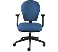 Energi-24 Office Chair Basic Tilt Fabric Height-Adjustable Armrest Height-adjustable Seat Blue 150 kg Posture Task