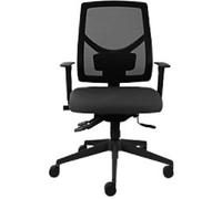 Energi-24 Office Chair Synchro Tilt Mesh, Fabric 3D Armrest Height-Adjustable Seat Black Universal