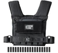 Energi Core - Advanced 40lb Adjustable Weighted Vest | Heavy Duty Workout Vest with Removable Weights and Reflective Strap | Strength Training & Workout Equipment
