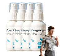 Energie Alpha Men's Spray, Rock Thrust Spray, Energiealpha Seaweed Erection Spray, Lasting Vitality for Adult Men (4pcs)
