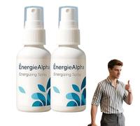 Energie Alpha Men's Spray, Rock Thrust Spray, Energiealpha Seaweed Erection Spray, Lasting Vitality for Adult Men (2pcs)