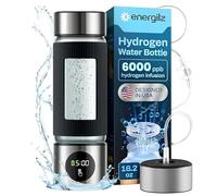 Energilz Hydrogen Water Bottle | Hydrogen Water Bottle Generator 6000 ppb | Hydrogenator Machine (Silver)