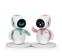 ENERGIZE LAB Eilik Age 3+ - Cute Robot Pets for Kids and Adults, Your Perfect Interactive Companion at Home or Workspace. Unique Gifts for Girls & Boys. (Blue + Pink Combination)