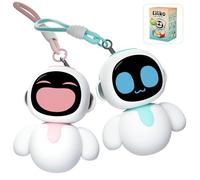 ENERGIZE LAB Eiliko Lover Set + Mystery Swappable Themed Bodies - Portable Robot with AI, Fun Electronic Pendant Toys, Gifts for Couples and Best Friends.