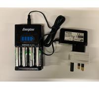 Energizer 1 Hour AA /AAA Charger with 4 x AA Rechargeable Batteries and UK Plug