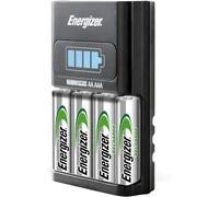 Energizer 1 Hour Battery Charger for AA Batteries and AAA Batteries with 4 Rechargeable AA Batteries