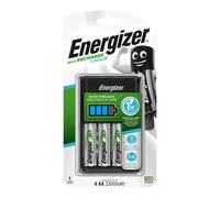 Energizer 1 Hour Battery Charger with 4 AA 2300mAh Stay Powered Longer