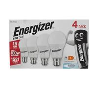 Energizer 100w Equivalent Bayonet Light Bulb - 6500k / Daylight BC/ B22 LED Bulb. Pack of 4. Very Bright 1521lm