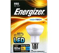 Energizer 11w 60w ES E27 Screw in R80 LED Warm White Light Bulbs Pack of 6