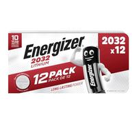 Energizer Coin Batteries CR2032 3V for Watches, Torches and Keys 12 x