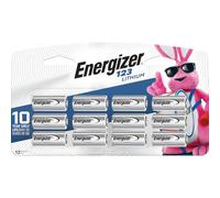 Energizer 123 Lithium Batteries, 3V CR123A Lithium Photo Batteries (12 Battery Count) - Packaging May Vary