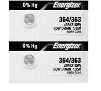 Energizer 2 X 364 363 Silver Oxide Watch Batteries SR621SW SR60