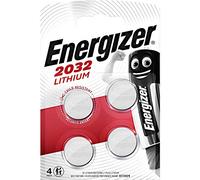 Energizer Button Cell Batteries CR2032 3V Lithium Pack of 4