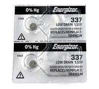 Energizer 337 SR416SW Button Cell Silver Oxide Watch Battery Pack of 2 Batteries