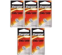 Energizer Button Cell 389 SR1130W Silver Oxide Watch Battery - Pack of 5