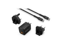 Energizer Wall Charger, 38W, Multi-Port USB-C with Cable, Black