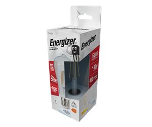 Energizer 4.5W 320lm E27 ES ST64 Filament Smokey LED Bulb Cool White 4000K Dimmable