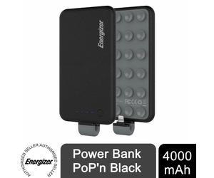 Energizer 4000mAh Pocket Power Bank with Micro USB, Black