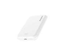 Energizer 5000mAh Magnetic Wireless Power Bank 15W Fast Charging MagSafe Compatible PD 3.0 USB-C Slim Portable Charger with Strong Magnet - White QM5000