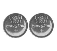Energizer Button Cell Batteries CR2450 3V Lithium Pack of 2