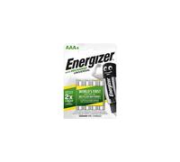 Energizer 638624 AAA 500mAh Rechargeable Batteries Carded 4
