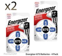 Energizer 634925 ZA675 hearing aid batteries 1.4V x4