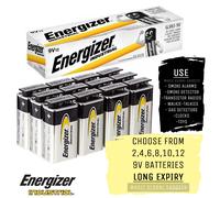 Energizer 9V Industrial Batteries (12 Pack)