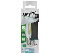 Energizer A Rated LED Elite Candle E27 Filament 470lm 2.2W 6500K - Daylight Light Bulb