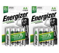 Energizer® S625 Recharge Universal AA Batteries 1300 mAh (Pack 4)