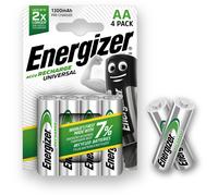 Energizer® S625 Recharge Universal AA Batteries 1300 mAh (Pack 4)
