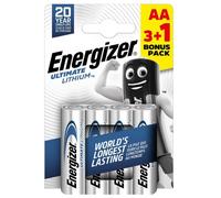 Energizer AA Batteries CR6 Ultimate 1.5V Lithium 4 Pieces