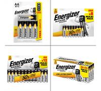 Energizer AA Alkaline Batteries Power LR6 1.5V Pack of 24